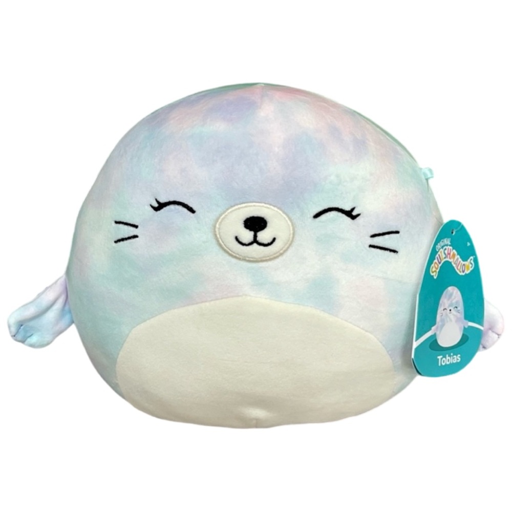 Squishmallows Tobias the Tie Dye Seal 8" NWT